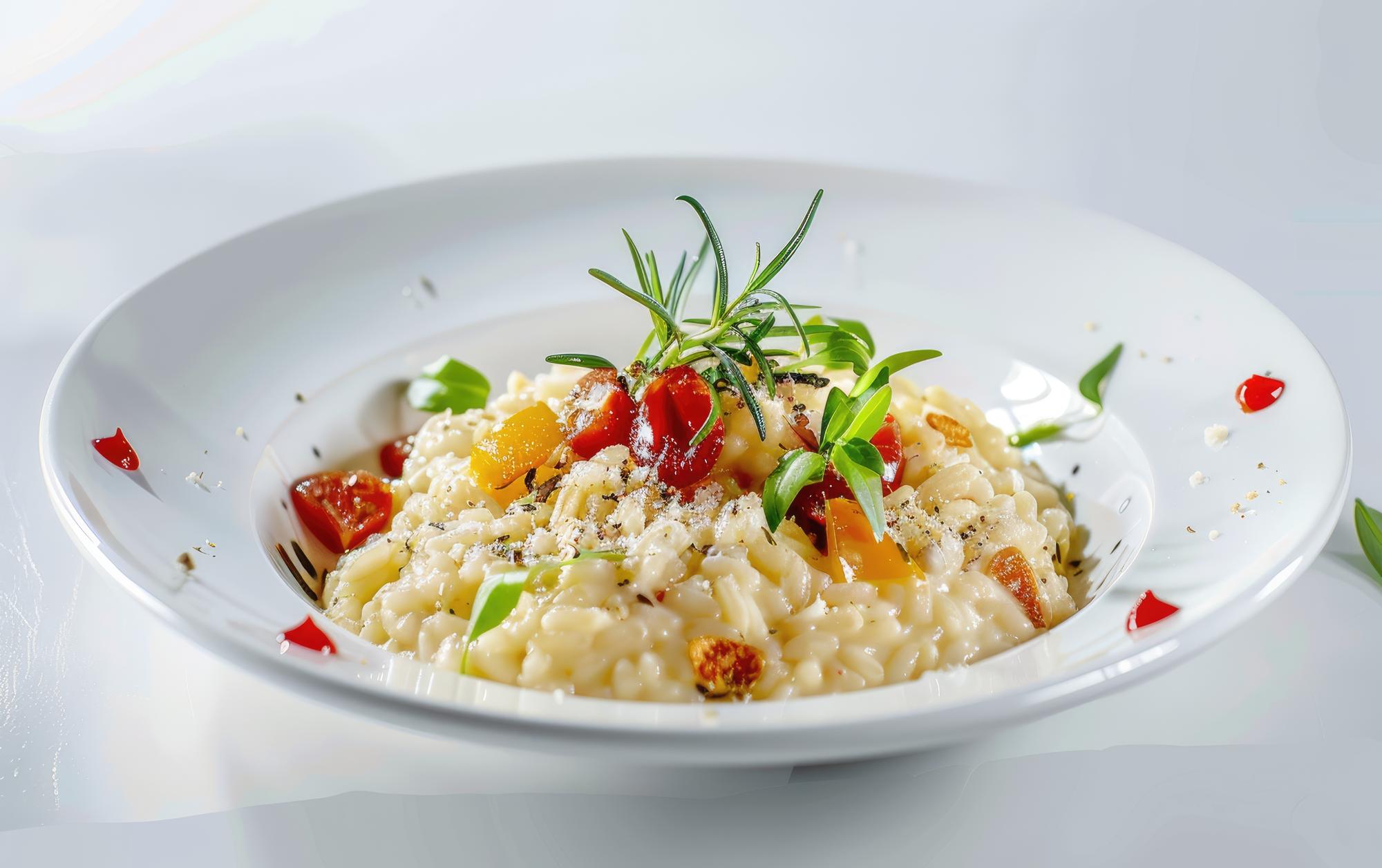 Plato terminado: risotto cremoso